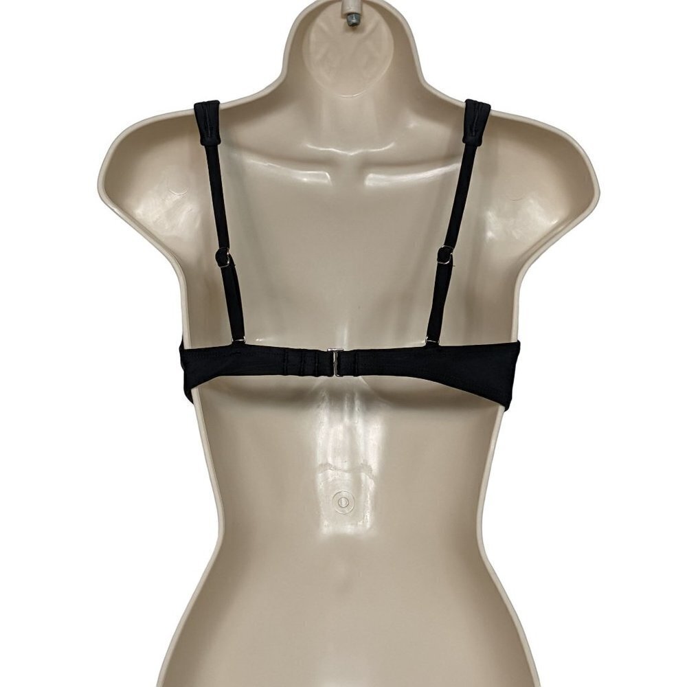 Xhilaration Black Twist Front Bikini Swimsuit Top Medium - Picture 2 of 5